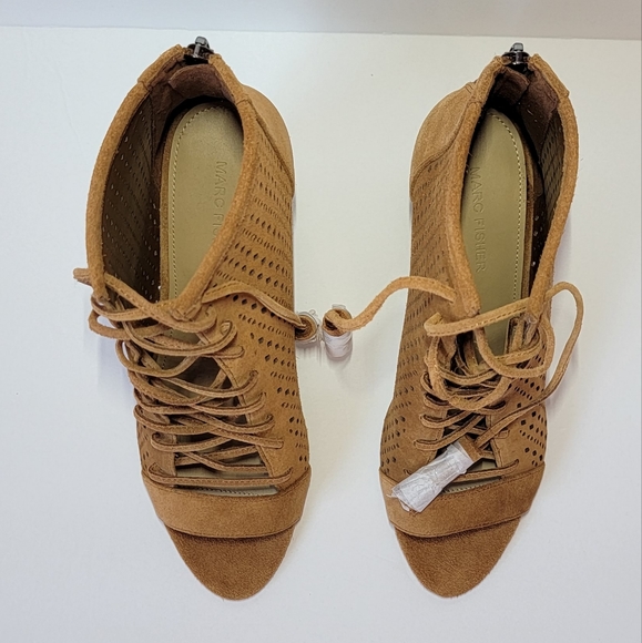 MARC FISHER OPEN TOE BOOTIE/ 9.5 - Picture 2 of 7
